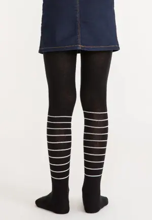 Dres Penti fetițe Stripe Cat – negru, cu imprimeu pisică