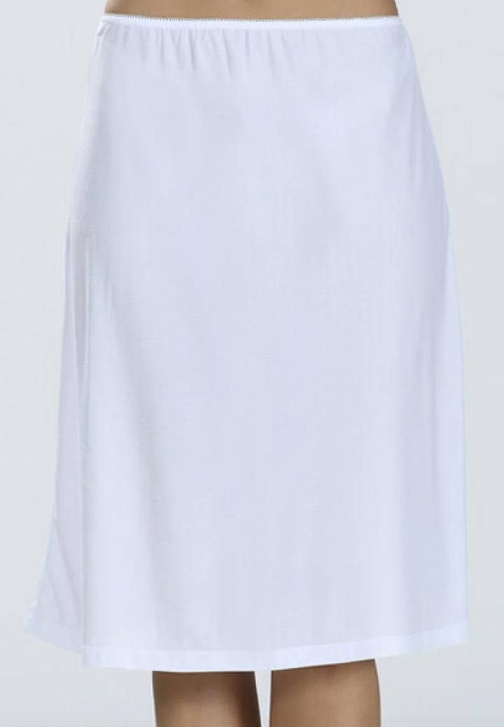 Jupă Lungă Femei Până la Genunchi-Alb