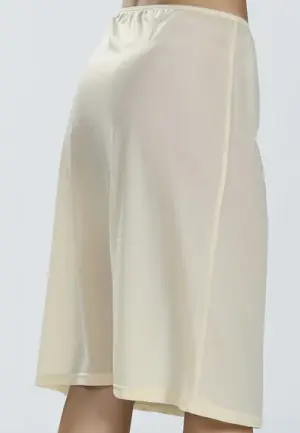 Jupă Lungă Femei Până la Genunchi-Bej