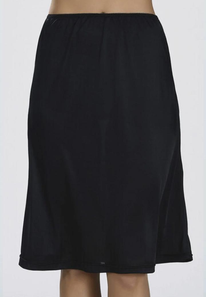 Jupă Lungă Femei Până la Genunchi-Negru