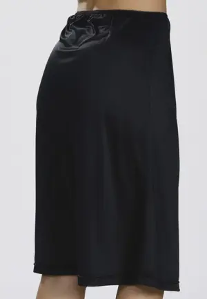 Jupă Lungă Femei Până la Genunchi-Negru