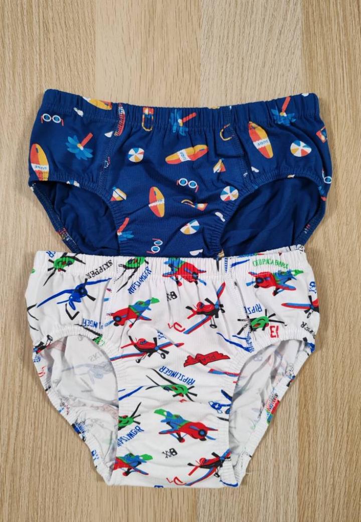 Chiloți băieți 2 bucăți – Set colorat din bumbac