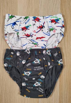 Chiloți băieți 2 bucăți – Set colorat din bumbac