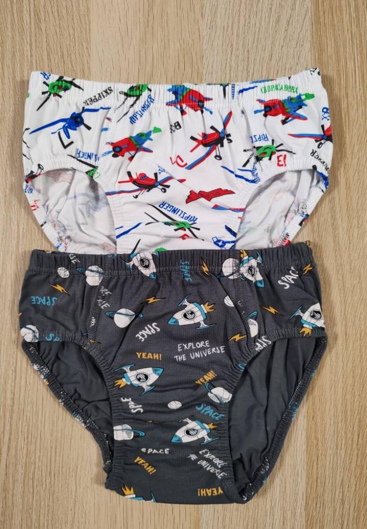 Chiloți băieți 2 bucăți – Set colorat din bumbac