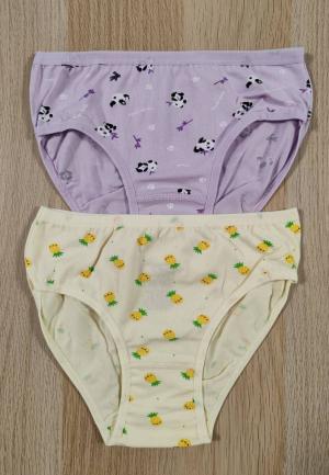 Chiloți fetiță 2 bucăți – Set colorat din bumbac