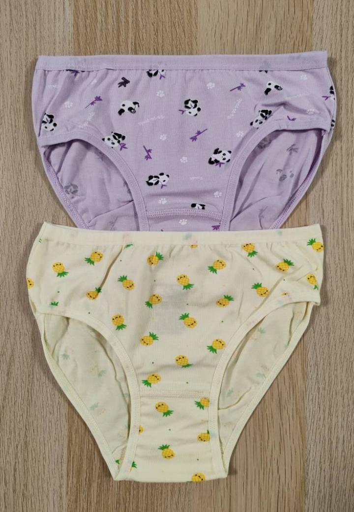 Chiloți fetiță 2 bucăți – Set colorat din bumbac