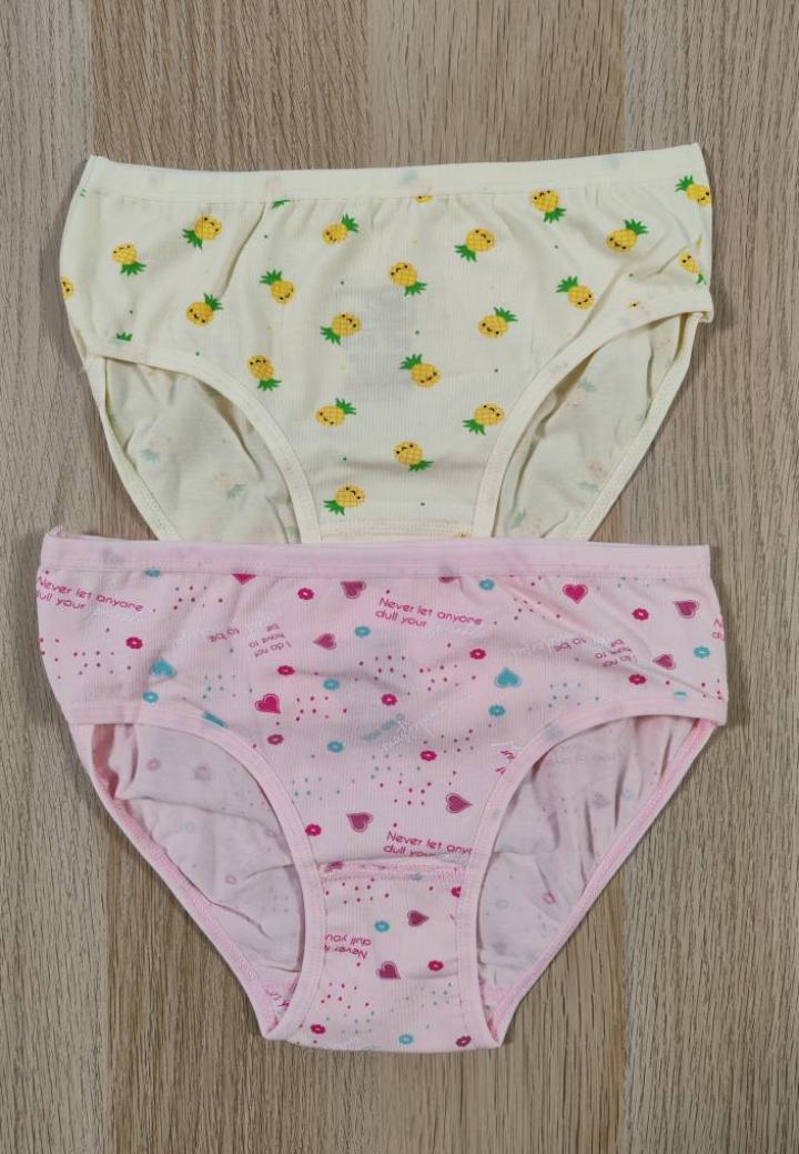 Chiloți fetiță 2 bucăți – Set colorat din bumbac