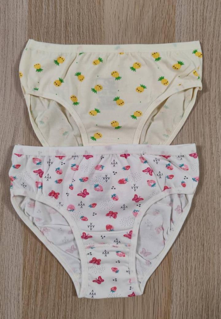 Chiloți fetiță 2 bucăți – Set colorat din bumbac