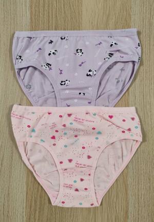 Chiloți fetiță 2 bucăți – Set colorat din bumbac