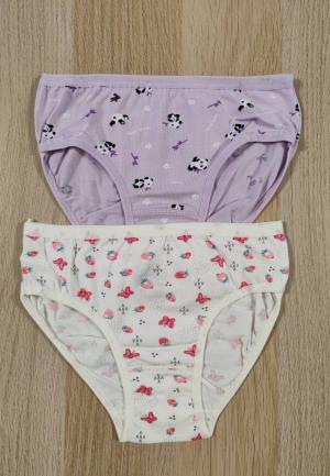 Chiloți fetiță 2 bucăți – Set colorat din bumbac