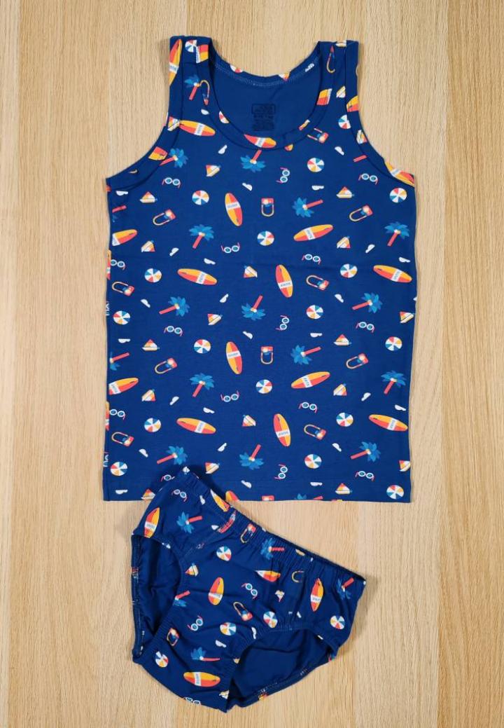 Set băieți – Maiou și chilot – Bumbac colorat