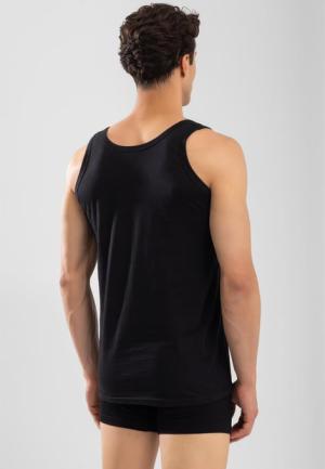 Maiou Bărbați Negru din Bumbac