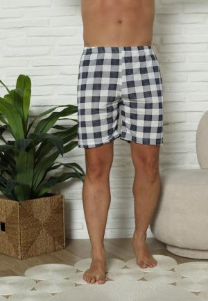 Pantalon Scurt Bărbați cu Carouri, Bleumarin