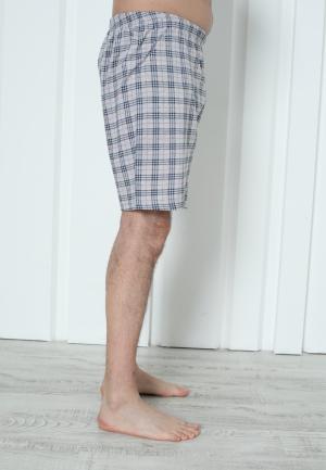 Pantalon Scurt Bărbați cu Carouri Gri