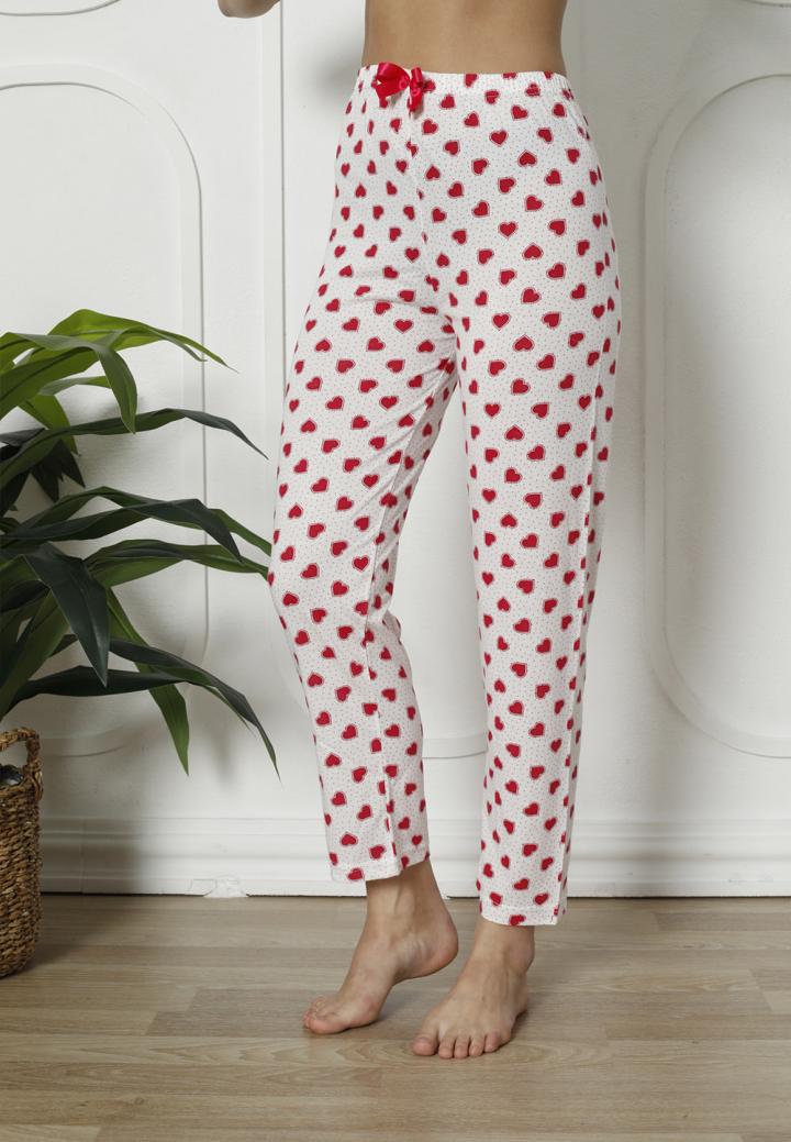 Pantalon de Casă Damă „Inimă"