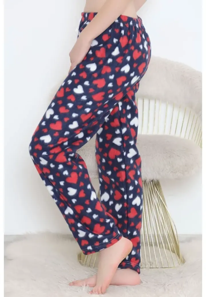 Pantaloni Damă Polar cu Inimioare