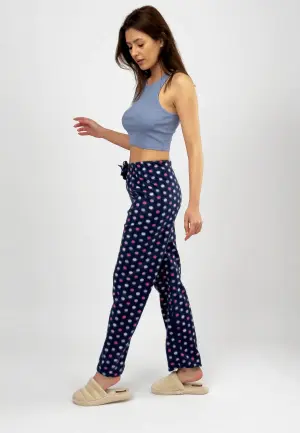 Pantaloni Damă Polar cu Buline