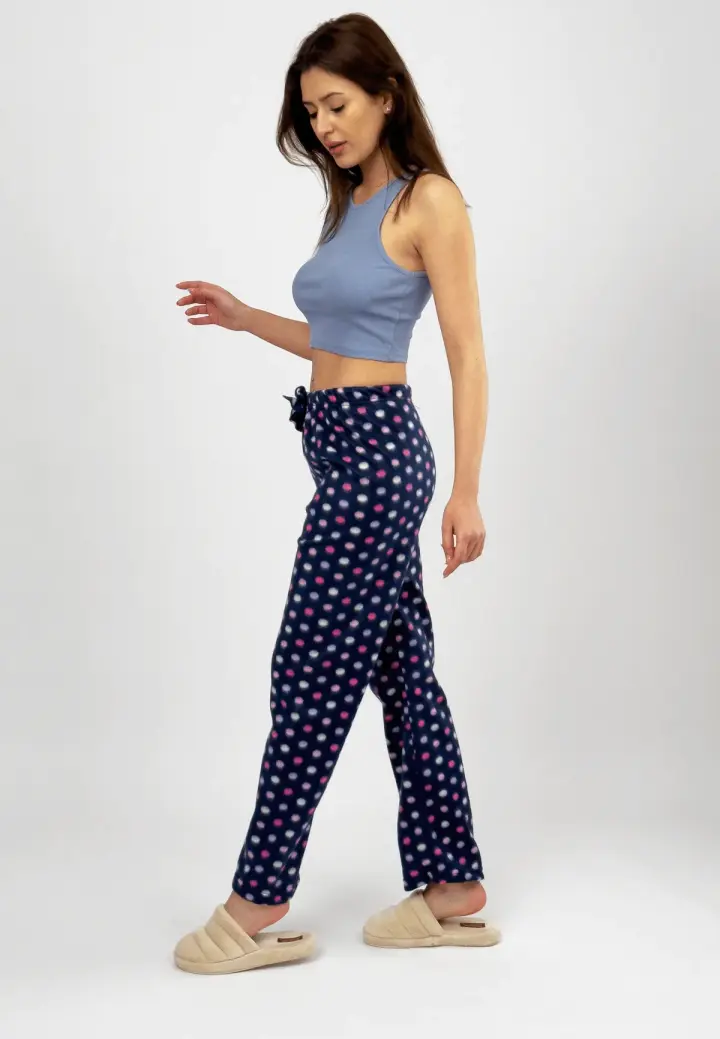 Pantaloni Damă Polar cu Buline