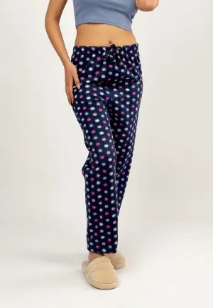 Pantaloni Damă Polar cu Buline