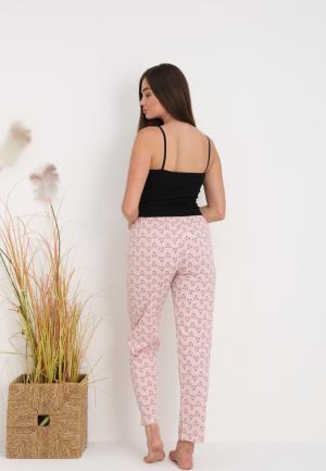 Pantaloni lungi de pijama damă,imprimeu INIMIOARE