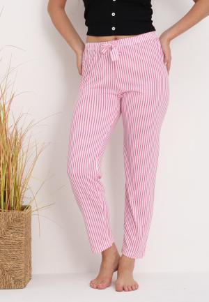 Pantaloni lungi de pijama damă imprimeu dungi