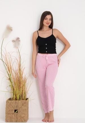 Pantaloni lungi de pijama damă imprimeu dungi