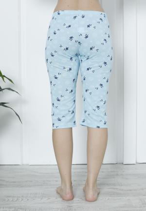 Pantaloni Pijama Damă Treisferturi cu Oițe