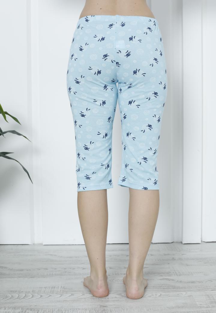 Pantaloni Pijama Damă Treisferturi cu Oițe