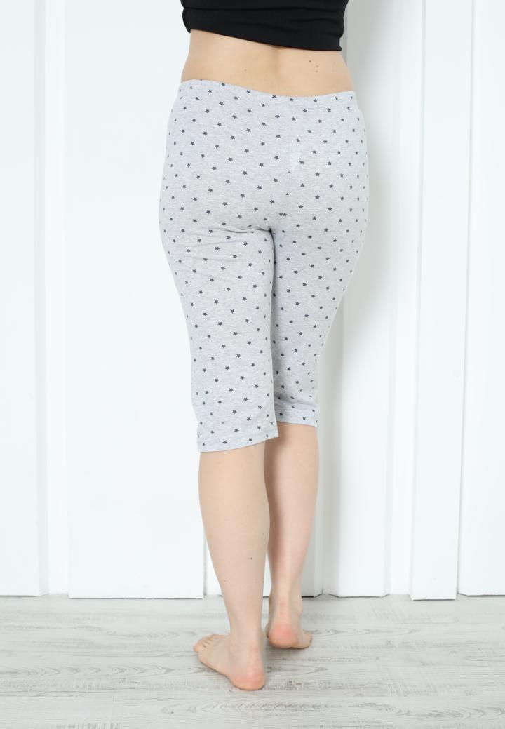 Pantaloni Pijama Damă Treisferturi cu Steluțe