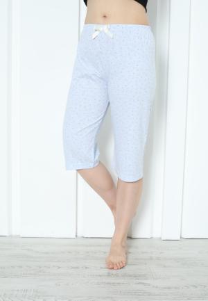 Pantaloni Pijama Damă Treisferturi cu Buline