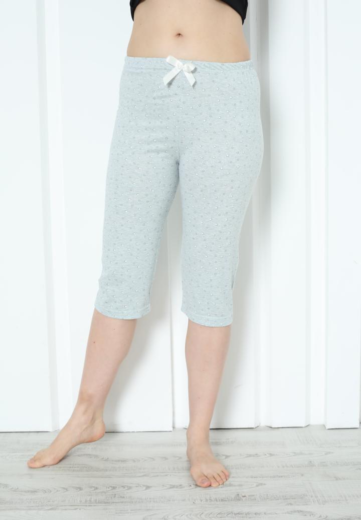 Pantaloni Pijama Damă Treisferturi cu Buline