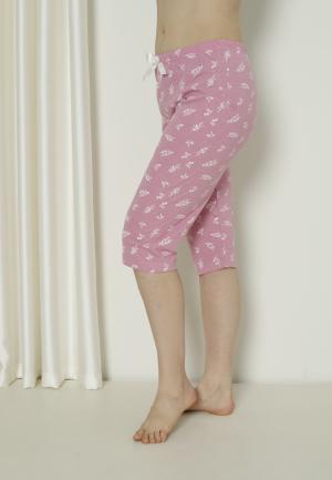 Pantaloni Pijama Damă Treisferturi cu Flori