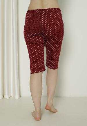 Pantaloni Pijama Damă Treisferturi cu Buline