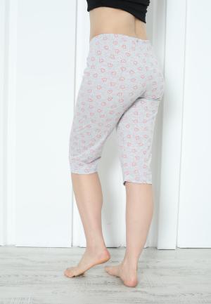 Pantaloni Pijama Damă Treisferturi cu inimioare