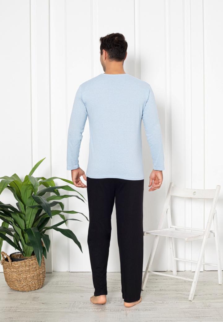 Pijama Bărbați Mâneci Lungi, Pantaloni Lungi, Fireroom