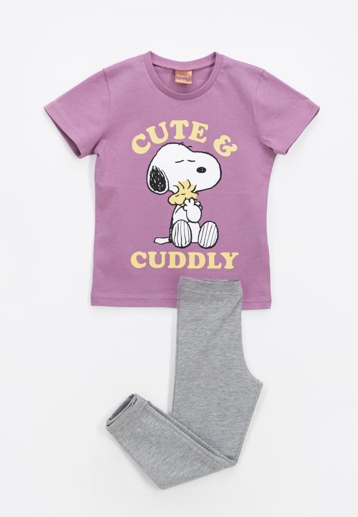 Set Fetiță Snoopy – Tricou și Colanț