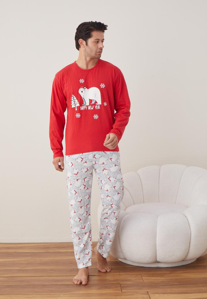 Pijama Crăciun Bărbat – Model Happy New Year