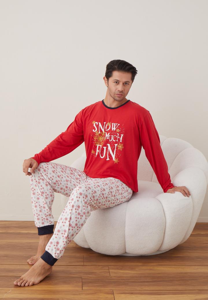 Pijamale Crăciun Bărbat – Snow Much Fun