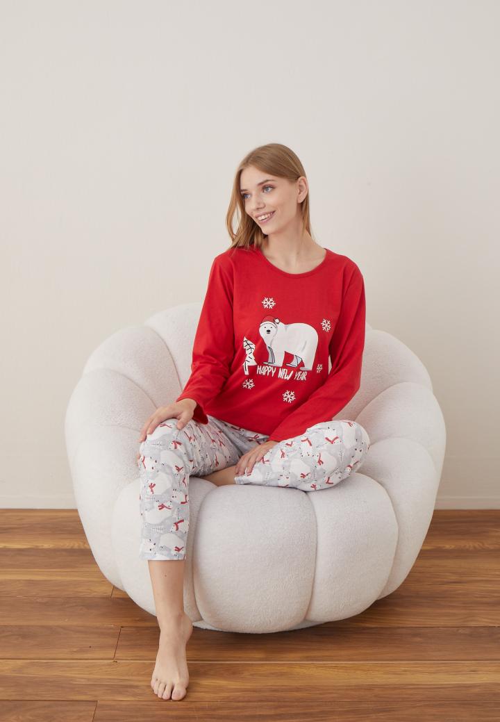 Pijamale Crăciun Damă – Happy New Year