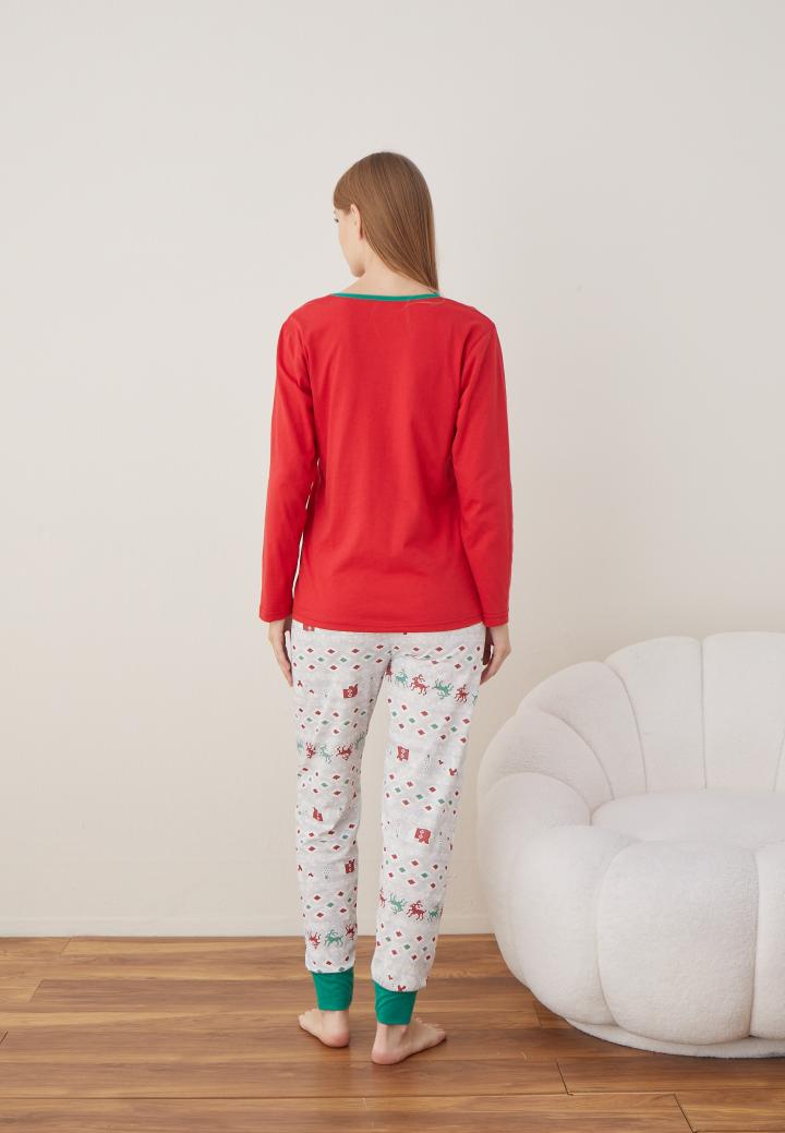 Pijamale Crăciun Damă – Merry Christmas cu Brăduț