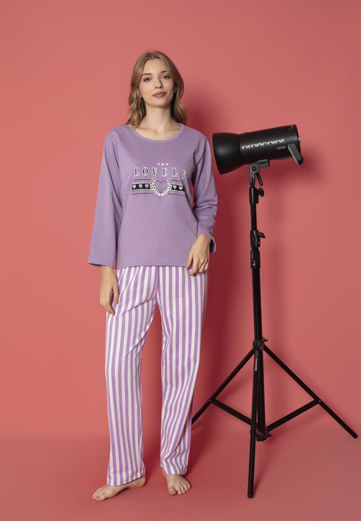 Pijama Damă Vătuită cu Mâneci Lungi – Lovely