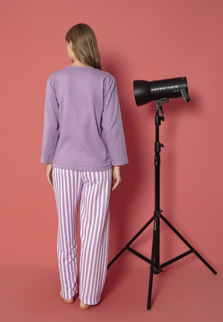 Pijama Damă Vătuită cu Mâneci Lungi – Lovely