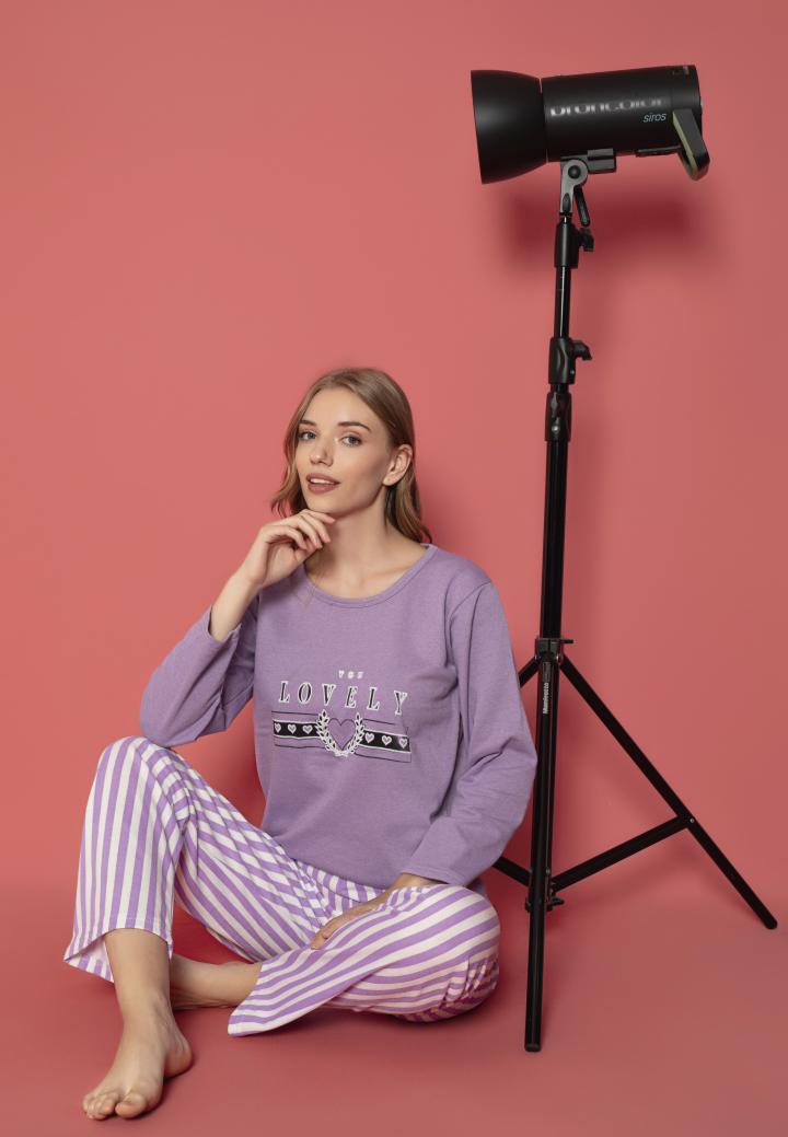 Pijama Damă Vătuită cu Mâneci Lungi – Lovely