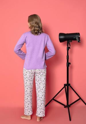 Pijama Damă Vătuită cu Mâneci Lungi – Model Happy Cute