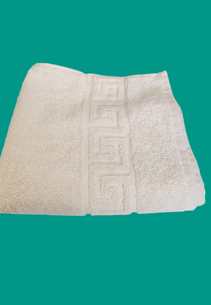 Prosop de Baie 50x90 cm – 100% Bumbac, 500g, Crem