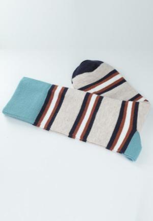 Șosete Bărbați din Bumbac Organic Fără Cusătura cu Dungi