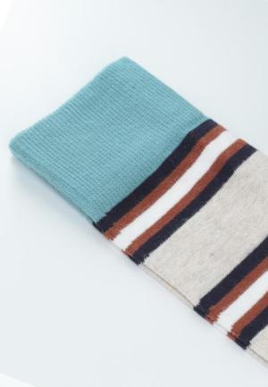 Șosete Bărbați din Bumbac Organic Fără Cusătura cu Dungi