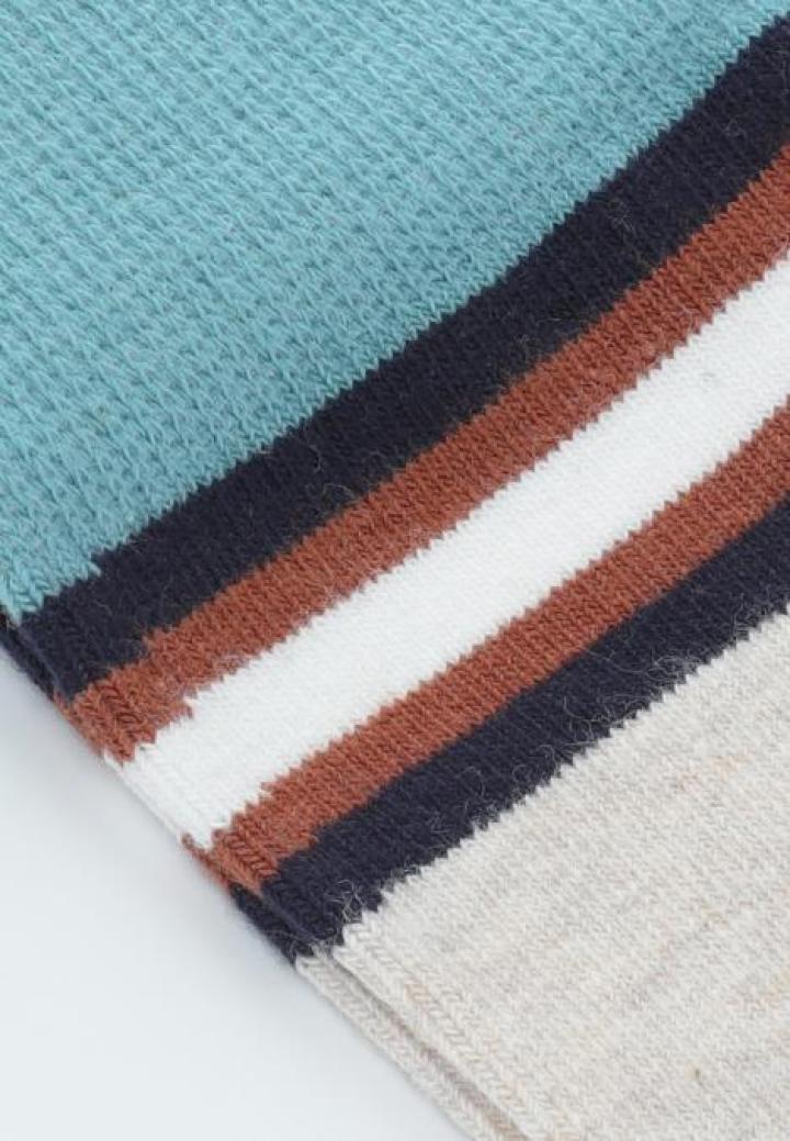 Șosete Bărbați din Bumbac Organic Fără Cusătura cu Dungi