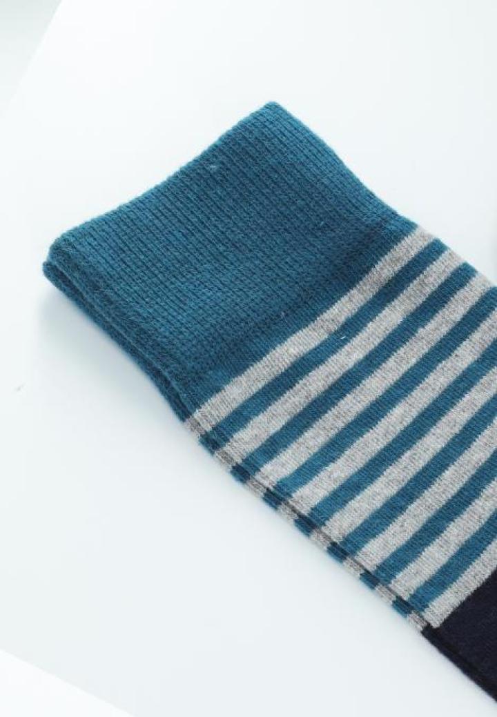 Șosete Bărbați Bumbac Organic Fără Cusătura cu Dungi și Buline