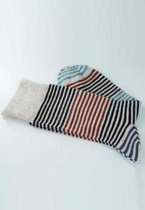 Șosete Bărbați Bumbac Organic Fără Cusătură cu Dungi